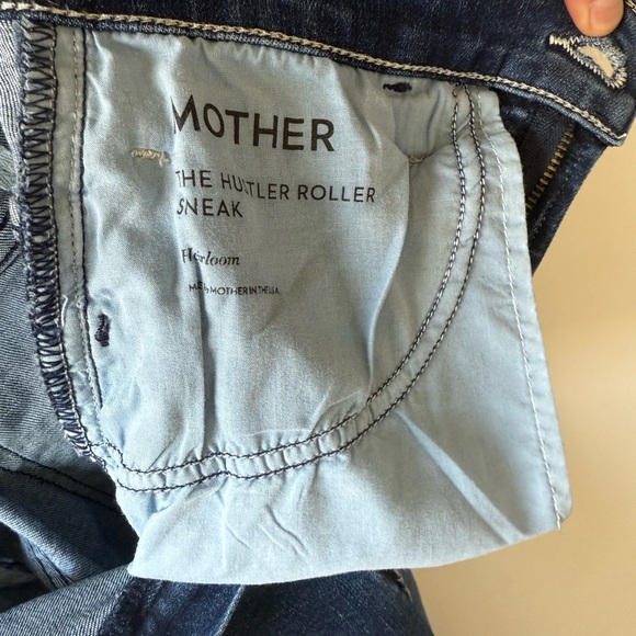 MOTHER Blue Flare Wide Leg Jeans - Picture 4 of 4